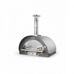 PIZZA MIA, FORNO A GAS ESTIA 100X80 TETTO INOX 304