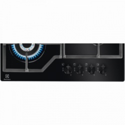 Electrolux EGM6343YAK - Piano Cottura a Gas, 4 Fuochi, 60 Cm, Nero