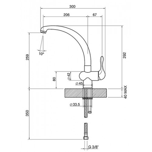 Smeg MF8CR - Miscelatore Cromo