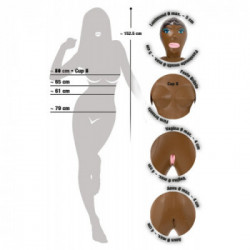 You2Toys Doll Ocean - Bambola Gonfiabile in PVC, Carnagione Bruna