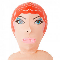 You2Toys Doll Fire - Bambola Gonfiabile in PVC, Carnagione Chiara, Rossa