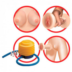 Pipedream B.J. Betty Oral Sex - Bambola Gonfiabile, Viso 3D, Carnagione Chiara