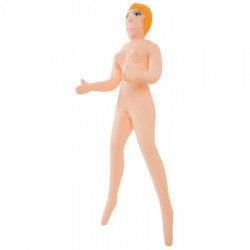 You2Toys Doll Storm - Bambola Gonfiabile in PVC, Carnagione Chiara, Bionda