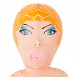 You2Toys Doll Storm - Bambola Gonfiabile in PVC, Carnagione Chiara, Bionda