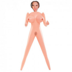 Pipedream Brooke Le Hook Life-Size - Bambola Gonfiabile, Bruna
