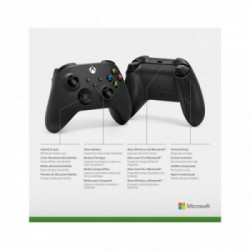 Microsoft Xbox Wireless Controller Black Gamepad Xbox One,Xbox One S,Xbox One X Analogico/Digitale Bluetooth/USB Nero