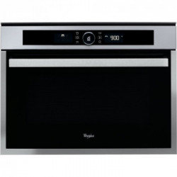 Whirlpool AMW 509/IX - Forno Microonde da Incasso DualCrisp, 6° Senso, Inox, 40 litri
