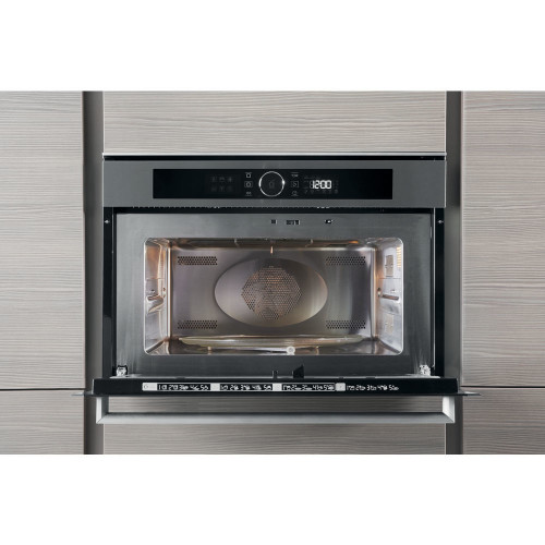 Supporto per forno a microonde, multifunzione, per cucina, bianco, nero,  dimensioni 55 x 36 x 46 cm (bianco)