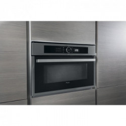 Whirlpool AMW 509/IX - Forno Microonde da Incasso DualCrisp, 6° Senso, Inox, 40 litri