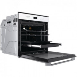 Whirlpool W7 OM4 4S1 P WH - Forno da Incasso W Pirolitico, 6° Senso, Bianco, 73 litri, A+