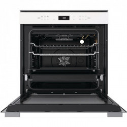 Whirlpool W7 OM4 4S1 P WH - Forno da Incasso W Pirolitico, 6° Senso, Bianco, 73 litri, A+