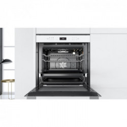 Whirlpool W7 OM4 4S1 P WH - Forno da Incasso W Pirolitico, 6° Senso, Bianco, 73 litri, A+