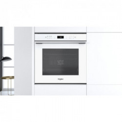 Whirlpool W7 OM4 4S1 P WH - Forno da Incasso W Pirolitico, 6° Senso, Bianco, 73 litri, A+