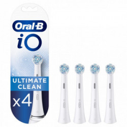 Oral-B iO Ultimate Clean 80335623 testina per spazzolino 4 pz Bianco