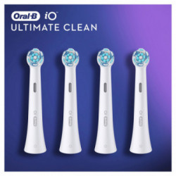 Oral-B iO Ultimate Clean 80335623 testina per spazzolino 4 pz Bianco