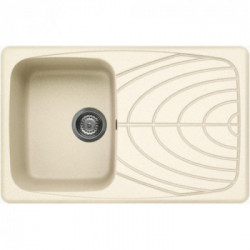 Elleci LGM30062 - Lavello master 300, 79x50, 1VG, bianco antico