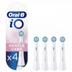 Oral-B iO Gentle Care 80346671 testina per spazzolino 4 pz Blu, Bianco