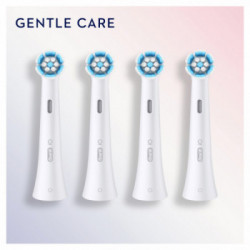 Oral-B iO Gentle Care 80346671 testina per spazzolino 4 pz Blu, Bianco