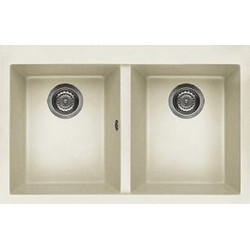 Elleci LGQ35062 - Lavello quadra 350, 79x50, 2V, bianco antico