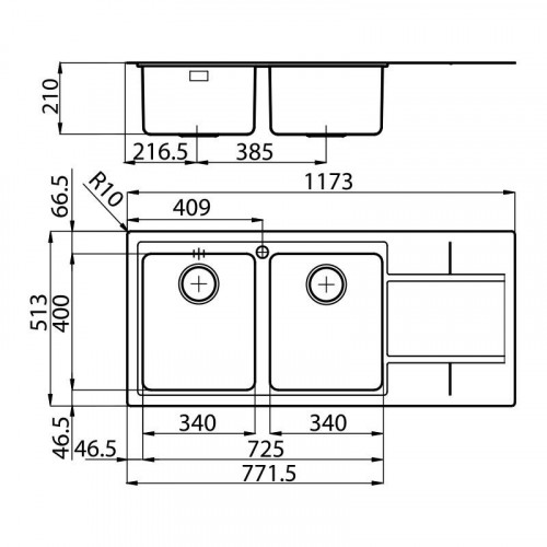 Foster 4315 051 - Lavello S4000 Sopratop o...