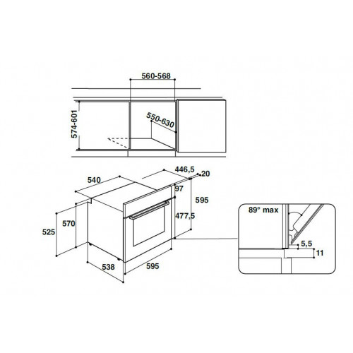 Hotpoint FA3 530 H BL HA - Forno da Incasso, 66...