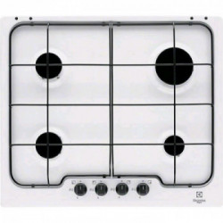 Electrolux PB640V - Piano Cottura a Gas, Bianco, 4 Fuochi, 60 cm
