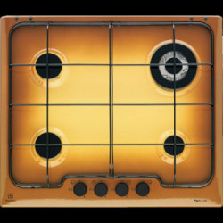 Electrolux PT640UV - Piano Cottura a Gas, REX Line, Tripla Corona, Terra di Francia, 4 Fuochi, 60 cm