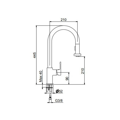 Schock SXALTD01 rubinetto Bianco