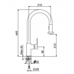 Schock SXALTD01 rubinetto Bianco