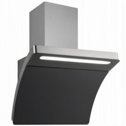 Silverline 3433 - Cappa Aspirante a Parete, Nero, Acciaio Inox, 80 cm, 742 m³/h, Classe A+, 3433.8.733.01