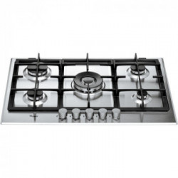 Whirlpool GMA 7522/IX - Piano Cottura a Gas, Tripla Corona, Inox, 75 cm