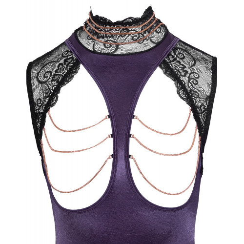 Abierta Fina Basque and Crotchless String -...