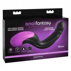 Anal Fantasy Hyper-Pulse P-Spot Massager - Vibratore Anale Punto P, 10 MOD, Impermeabile, Ricaricabile