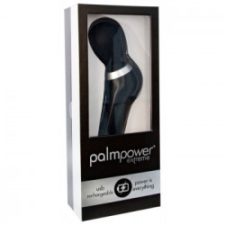 Palm Power Extreme Black Massage Wand - Massaggiatore Flessibile con Vibrazione, Ricaricabile