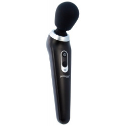 Palm Power Extreme Black Massage Wand - Massaggiatore Flessibile con Vibrazione, Ricaricabile
