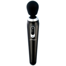Palm Power Extreme Black Massage Wand - Massaggiatore Flessibile con Vibrazione, Ricaricabile