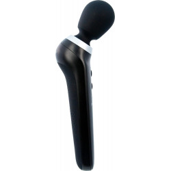 Palm Power Extreme Black Massage Wand - Massaggiatore Flessibile con Vibrazione, Ricaricabile