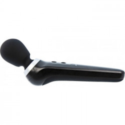 Palm Power Extreme Black Massage Wand - Massaggiatore Flessibile con Vibrazione, Ricaricabile