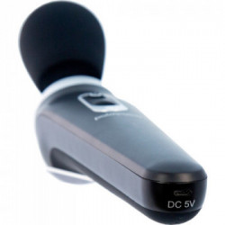 Palm Power Extreme Black Massage Wand - Massaggiatore Flessibile con Vibrazione, Ricaricabile