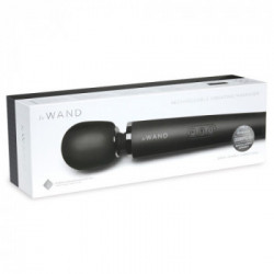 Le Wand Black Massage - Massaggiatore con Vibrazione, Nero, Ricaricabile