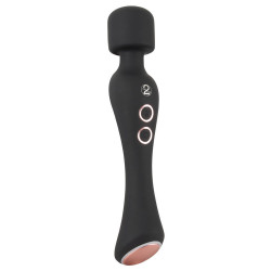 Cupa Warming Wand Vibrator - Massaggiatore con testa Vibrante e Massaggiante, Nero, Lungo e Sottile