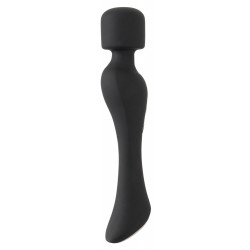 Cupa Warming Wand Vibrator - Massaggiatore con testa Vibrante e Massaggiante, Nero, Lungo e Sottile