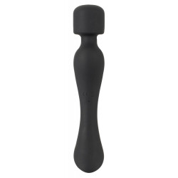Cupa Warming Wand Vibrator - Massaggiatore con testa Vibrante e Massaggiante, Nero, Lungo e Sottile