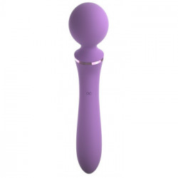 Fantasy For Her Duo Wand - Massaggiatore con 10 MOD di Vibrazione, Flessibile, Impermeabile, Ricaricabile