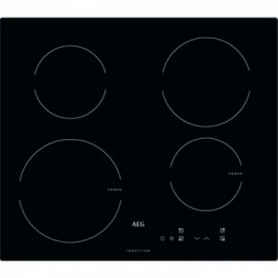 Aeg HK604200IB - Piano Cottura ad Induzione, Vetroceramica Nero, 4 Zone, 60 cm