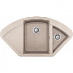 Elleci LGYCOR51 - Lavello easy CORNER, 105.7X57.5, 2VG, avena