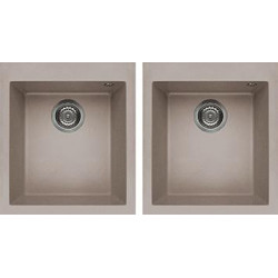 Elleci LGQ20043 - Lavello quadra 200, , 2V, tortora