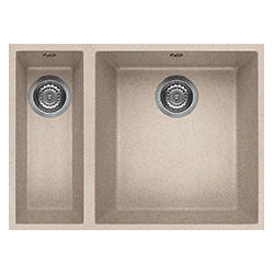 Elleci LGQ15051BSO - Lavello quadra 150, 59x50, 2V, avena sottotop