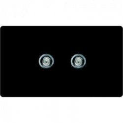 Elleci LGM45054 - Lavello master 450, 86x50, 2V, nero pietra