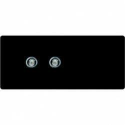 Elleci LGM50054 - Lavello master 500, 116x50, 2VG, nero pietra